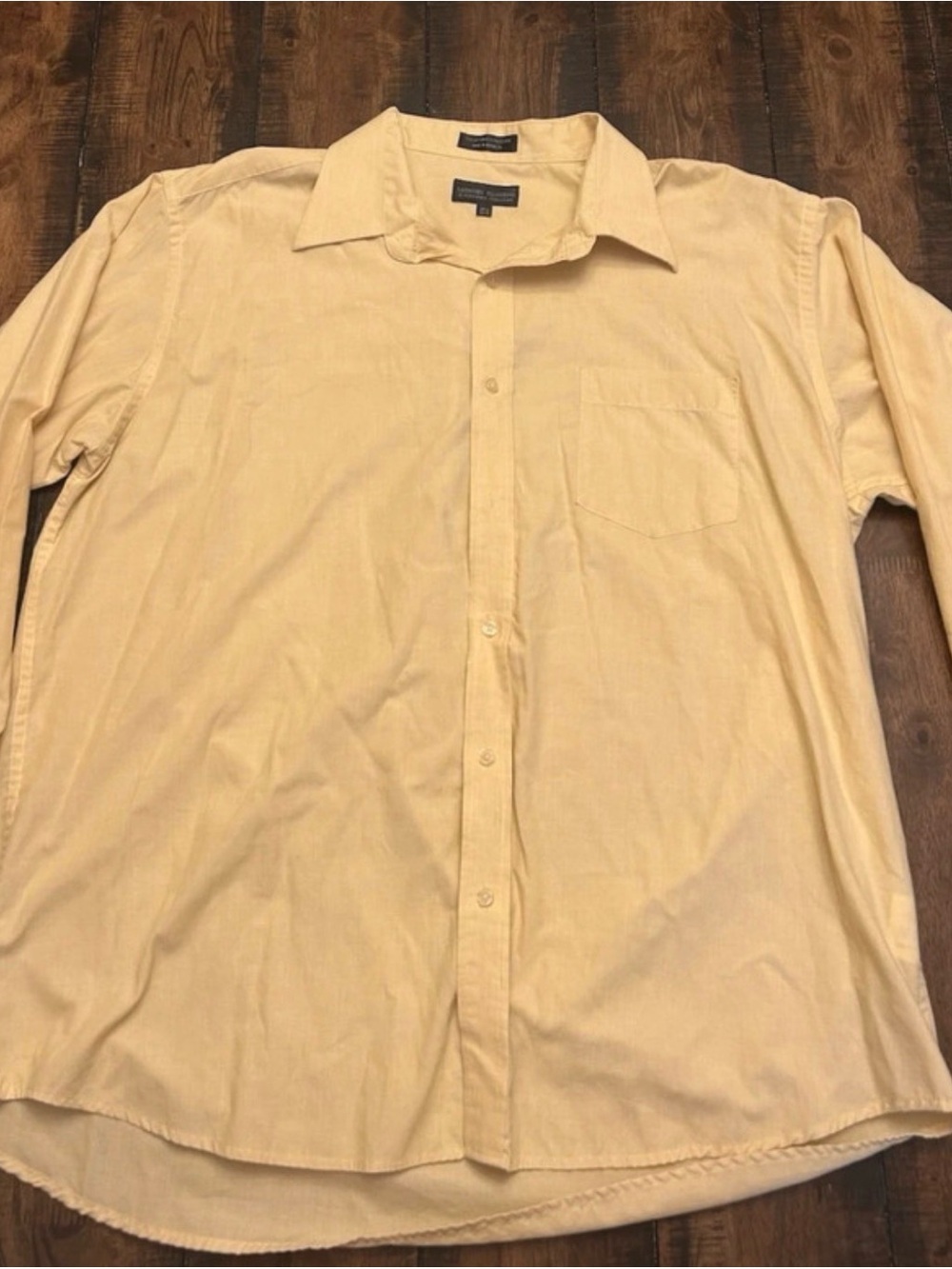 Salvatore Pellegrino Men’s Light Yellow Dress Shirt 
17.5-32/32